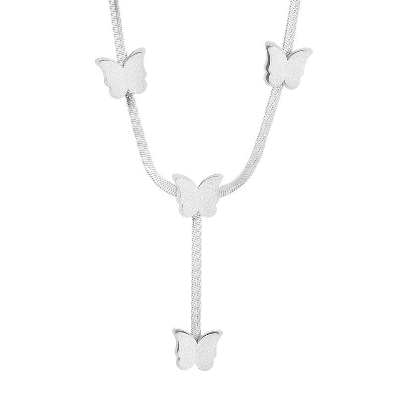 Niche High-grade Ins Necklace Clavicle Chain Butterfly Necklace For Women