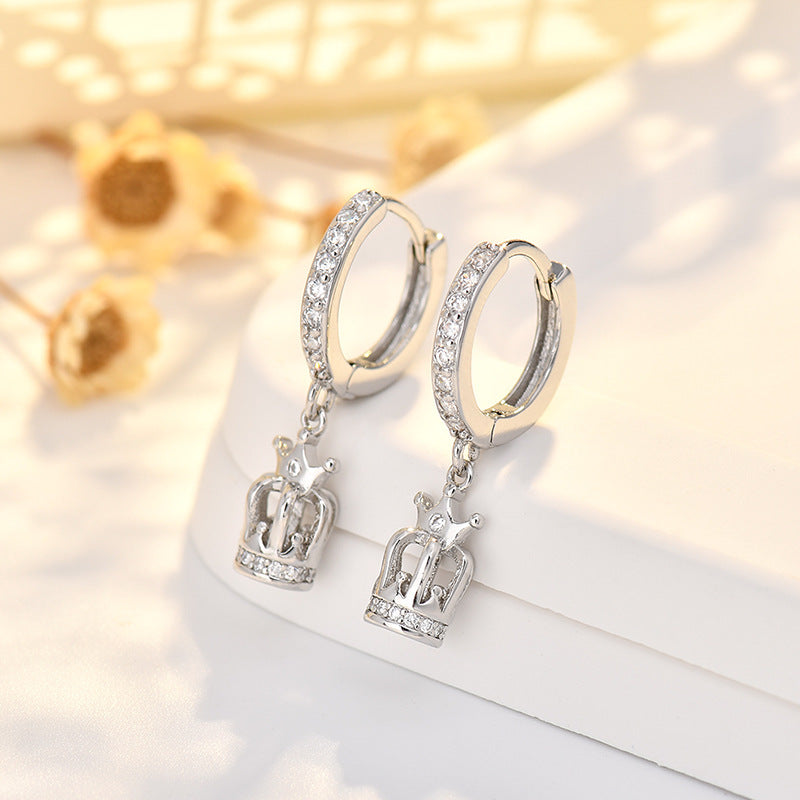 Crown Earrings Women's Simple Special-interest Design